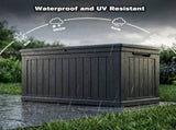 230 Gallon Large Outdoor Storage XXL Deck Box for Patio Furniture, Outdoor Cushions, Garden Tools W1163P368172