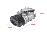 A/C AC Compressor Replacement for John Deere Tractor 6100 6120 6200 6210 6220 6300 6310 6400 6510 05869631