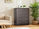 Brown particleboard with a textured melamine finish, 66*40*111cm, 42 drawer cabinet, matte gold 73782149