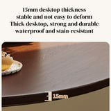 Walnut Round Table, Modern Dining Table, Dining Table,MDF Top and Steel Base Tulip Round Kitchen W2641P300056