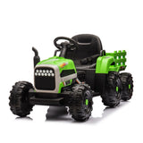 ZNTS Ride on Tractor with Trailer,24V Battery Powered Electric Tractor Toy, 200w*2motor W1396P144514