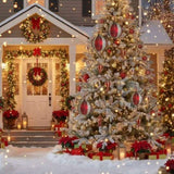 4PCS Set 4.7" Christmas Glass Ball Ornaments Holiday Tree Hanging Decorations Party Decor Supplies 06070942