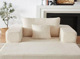 62.4-inch single-seater sofa a single-seater lounge chair with one back cushion and one throw W834P527479