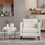 Accent Chair for Living Room, Velvet Comfy Single Sofa Chair Mid-Century Modern Armchair with 1 W3244P327103