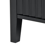 U-Style Accent Storage Cabinet Sideboard Wooden Cabinet with Metal Handles for Hallway, Entryway, WF300428AAB