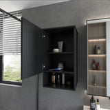 Black Medicine Cabinet with One Door B062P252170