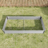 Raised Garden Bed Kit - Metal Raised Bed Garden 7.6x3.7x0.98ft for Flower Planters, Vegetables Herb 30888205