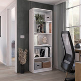 Home 4 Shelves Bookcase with Multi-Tiered Storage -White -Office B070137828