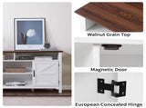 58" Farmhouse Sideboard Buffet Cabinet with Hinged Barn Doors, Kitchen Storage Cabinet with 38117416