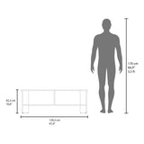 Garden 19,7" High Side Table , End Table, Sofa Table with Two Shelves White B070P286461