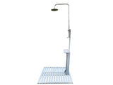 Outdoor Garden Pool Shower with Chassis Board, for Swimming Pool, Patio, Terrace, Garden,Wood 21014386