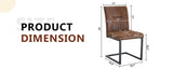 4 Ergonomic Brown Technology Fabric Dining Chairs, Perfectly Blending Comfort And Simplicity. A Box W1151P266890