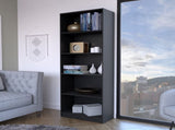Black 5-Shelf Bookcase B062P175149