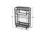 ZNTS Metal Folding Bed Frame with Foam Mattress of Pockets, Easy Storage and Movable with 4 Castors W1960P162794