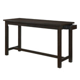 4pc Counter Height Dining Set Espresso Finish Counter Height Table w Drawer Built-in USB Ports Power B011P151855