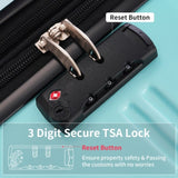 Hardshell Luggage Sets 3 Piece Gradient Color Expandable Suitcase with Spinner Wheels and TSA Lock N732P184448M