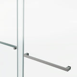 66*76" Frameless Double Sliding Shower Door, Double Shower Door, 3/8 SGCC Tempered Glass, 60235382