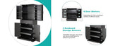 72"H Kitchen Pantry Cabinet with 3 Keyboard Drawers, Freestanding Bathroom Cabinet with 6 Door W2917P294985