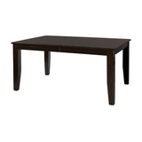 ZNTS Casual Dining Warm Merlot Finish 1pc Dining Table with Self-Storing Extension Leaf Strong Durable B01153764