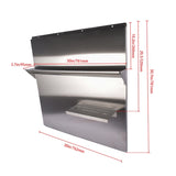 Range with Shelf 30 x 30.7 Inch Range Hood Wall Shield for Range Hood Stainless 80373851