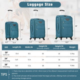 Softside Luggage Expandable 3 Piece Set Suitcase with Duffel Bag Upright Spinner Softshell N732P201004F