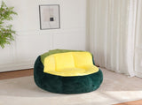 Oversized Bean Bag Chairs,Multicolor Faux Fur Couch Filled with Shredded Sponge,Large Lounger Sofa 34352356