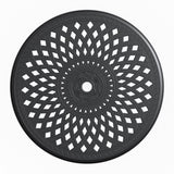 30.71-inch Cast Aluminum Patio Dining Table With Black Frame and Umbrella Hole W1710P166025