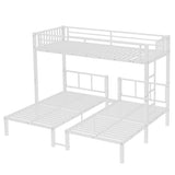 Twin over Twin & Twin Bunk Beds for 3, Twin XL over Twin & Twin Bunk Bed Metal Triple Bunk Bed, 10666024