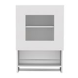 Balboa Wall Cabinet, Towel Bar, 1 Door White B200P242416