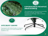 7.5 FT Artificial Christmas Tree with DIY 400 Warm White LED Lights, Hinged Xmas Pine Tree with Tree 94724856
