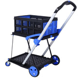 Collapsible Utility Multi Use Functional Collapsible Shoppings 2-Tier Collapsible Shopping W465P145345