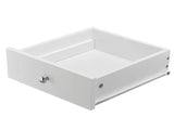 Single Door Bedside Cabinet with A Drawer White 92297256