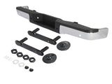 Pickup Rear Bumper Ford F150 2009-2014-Silver/Steel/With Holes 99426537
