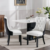 ZNTS Furniture,Modern, High-end Tufted Solid Wood Contemporary PU and Velvet Upholstered Dining Chair 42293880