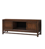 74" TV Stand Console, For TVs up to 85 inches, No Assembly Required, Two-Tone Finish B108P163818