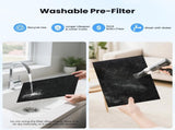 VEWIOR Genuine Washable Replacement for KJ300 Air Purifier, 3 Stage Filtration H13 True HEPA 55246846