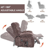 ZNTS Lift Recliner Chair Heat Massage Dual Motor Infinite Position Up to 350 LBS Large Electric Power W1803P206832