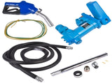 High Flow DC Fuel Pump 12 Volt with Automatic Nozzle for Gasoline Kerosene-Blue 66100519
