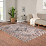 Vintage Medallion Woven Area Rug B03598002
