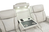 Fortuner Modern Style Upholstery Recliner Sofa Made with Wood & Massage Function Included-Beige B009P287718