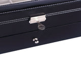 20 Compartments Dual Layers Elegant Wooden Watch Collection Box Black 74095307
