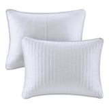 3 Piece Quilt Set White Full/Queen B035129030