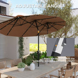 Outdoor beach umbrella/Double-Sided Market Umbrella 00270102