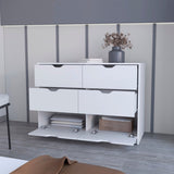 Dillon 2 Drawers Nightstand, Bedside Table with Storage B128P148696