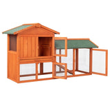 ZNTS 61" Wooden Chicken Coop Hen House Rabbit Wood Hutch Poultry Cage Habitat 50800719