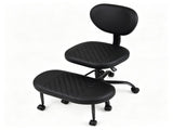 Cross Legged Meditation Office Chair with 360&deg Rotatable Footrest, Height Adjustable Ergonomic 38555068
