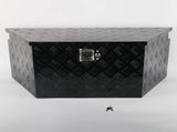 34"*14.5"*15" Aluminum Trailer Tongue Tool Box Toolbox Truck Bed Storage Black returns wit MT018049 15091001