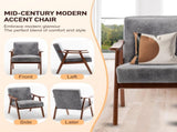 Mid-Century Modern Chair, Living Room Chair with Solid Wood Frame, Accent Chair Extra-Thick W2200P151524