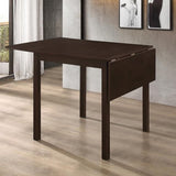 Cappuccino Dining Table with Drop Extension Leaf B062P153873