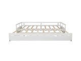 Extending Daybed with Trundle, Wooden Daybed with Trundle, White WF194887AAK